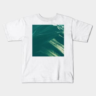 Teal Mountains Oil Effects 2 Kids T-Shirt